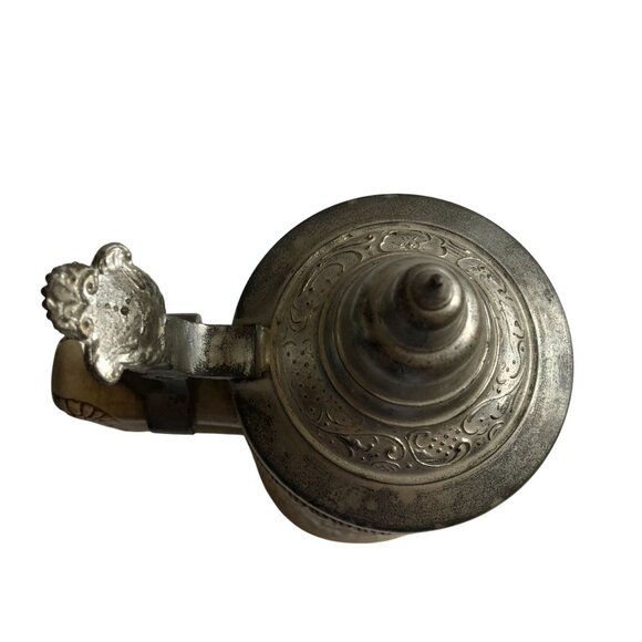 VINTAGE BUDWIESER GERMAN TAVERN SCENE CERAMARTE STIEN 1976 LIDDED BEER MAN CAVE - Picture 8 of 10